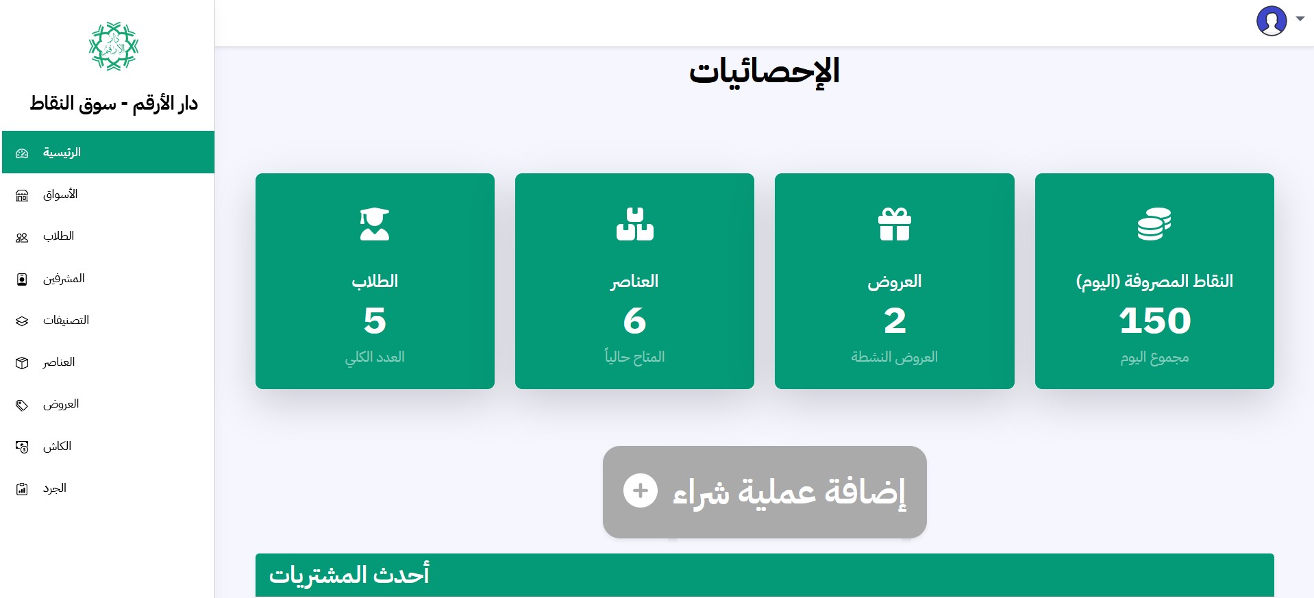 Admin Dashboard